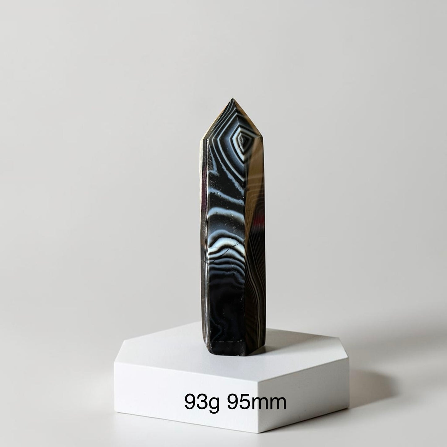 Banded Black Agate Mini Tower (Brazil)