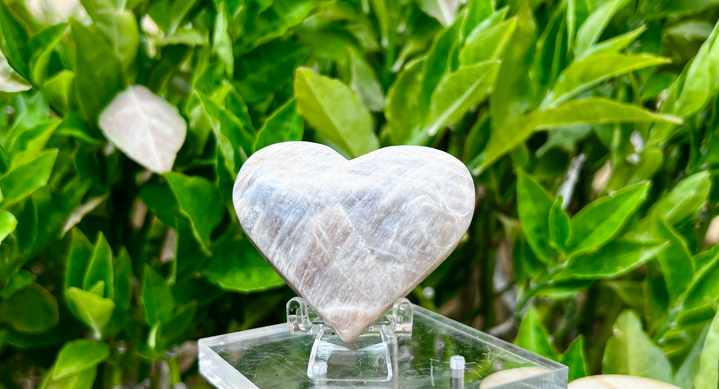 Blue Moonstone Heart