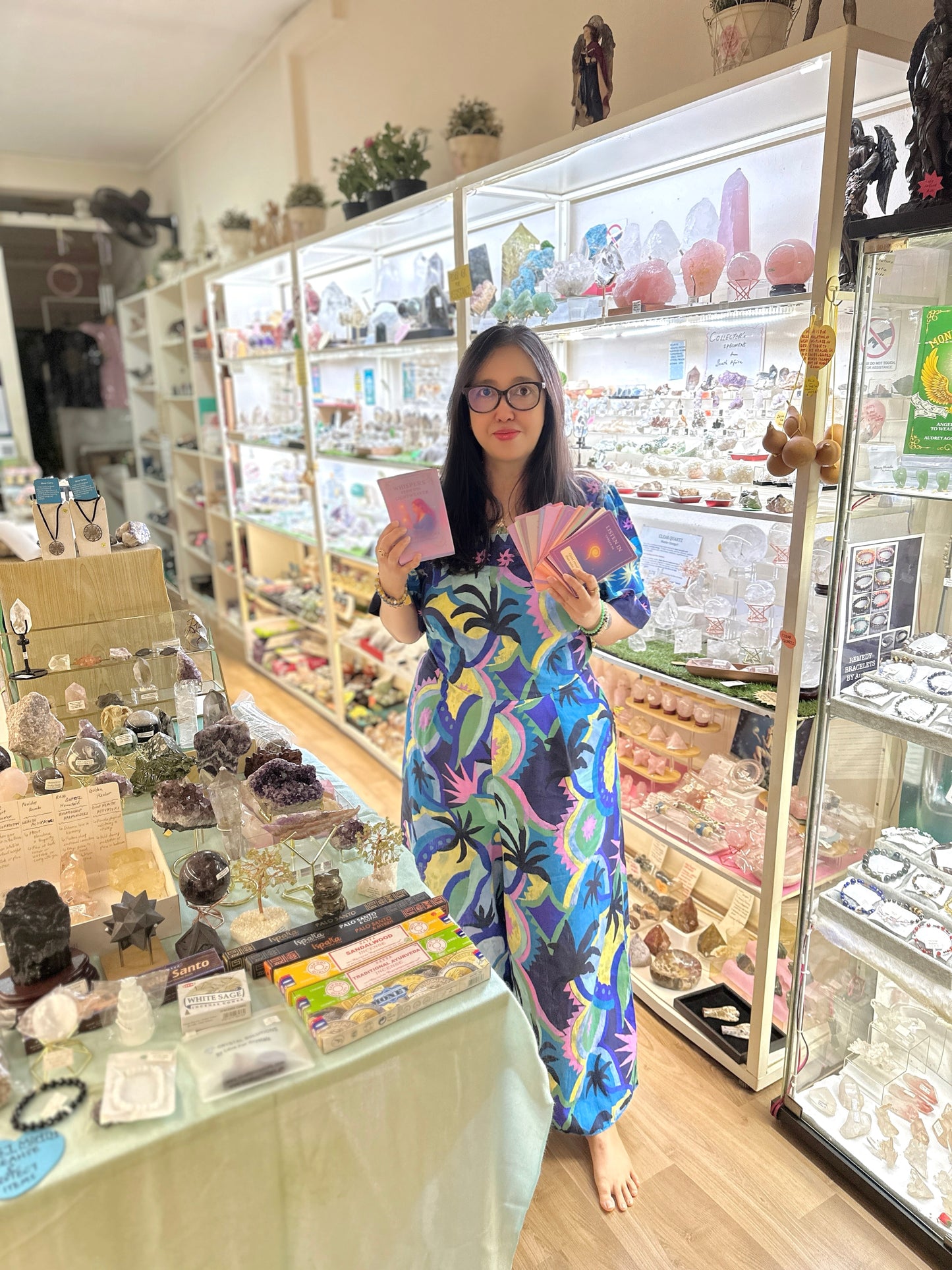 Whispers from the Lightweaver, An Oracle Card Deck by Audrey Aelthira (Pre-Order) with FREE Crystal Wish Tree Bottle