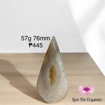 Agate Druzy Flame (For Luck) 57g 76mm Agate Flame