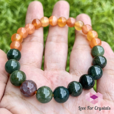 Vitality And Motivation Bracelet (Fire Agate & Bloodstone) Enhancement Series
