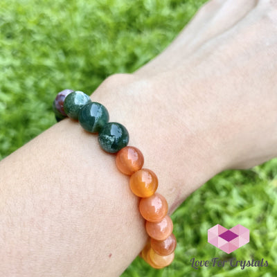 Vitality And Motivation Bracelet (Fire Agate & Bloodstone) Enhancement Series