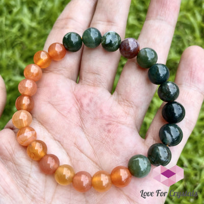 Vitality And Motivation Bracelet (Fire Agate & Bloodstone) Enhancement Series