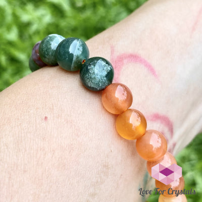 Vitality And Motivation Bracelet (Fire Agate & Bloodstone) Enhancement Series 6 (Medium)