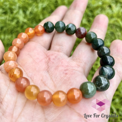 Vitality And Motivation Bracelet (Fire Agate & Bloodstone) Enhancement Series