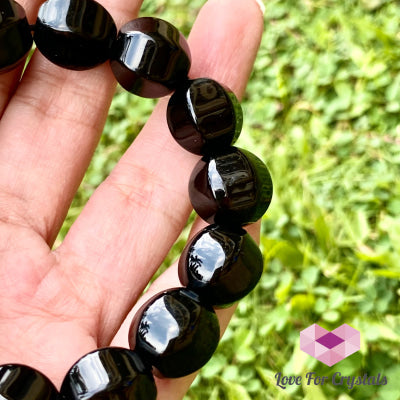 Black Onyx 10Mm Faceted Bracelet