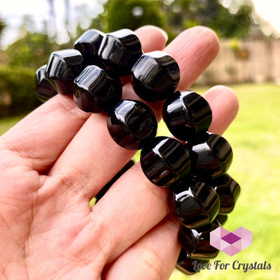 Black Onyx 10Mm Faceted Bracelet