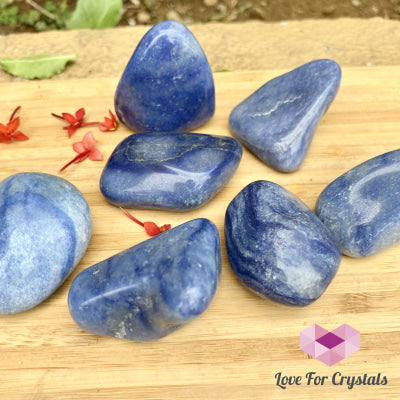 Blue Aventurine Tumbled Quartz Crystal (Brazil)