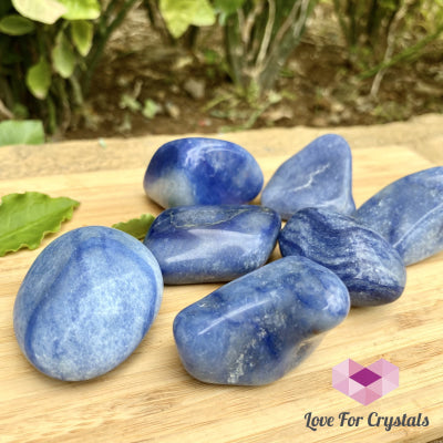 Blue Aventurine Tumbled Quartz Crystal (Brazil)