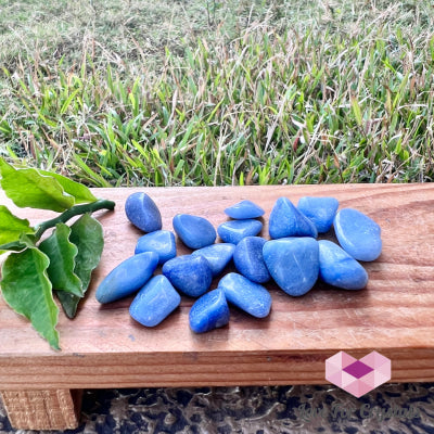 Blue Aventurine Tumbled Quartz Crystal (Brazil)