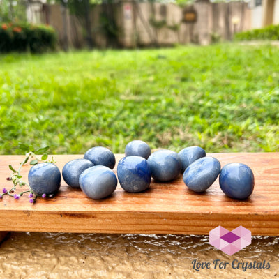 Blue Aventurine Tumbled Quartz Crystal (Brazil)