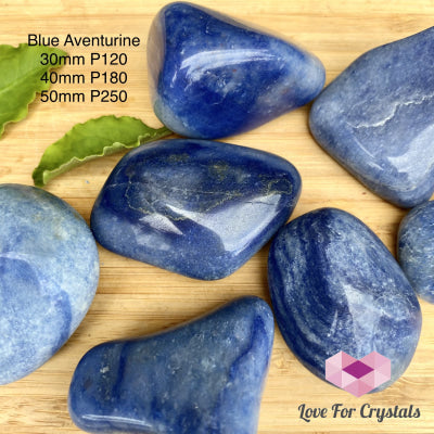 Blue Aventurine Tumbled Quartz Crystal (Brazil)