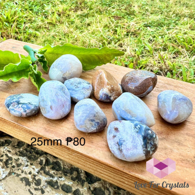 Blue Flower Agate Tumbled