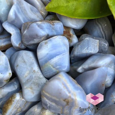 Blue Lace Agate Tumbed (South Africa) Tumbled