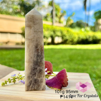 Blue Moonstone Obelisk Tower 101G 95Mm Crystal Points
