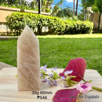 Blue Moonstone Obelisk Tower 49G 60Mm Crystal Points