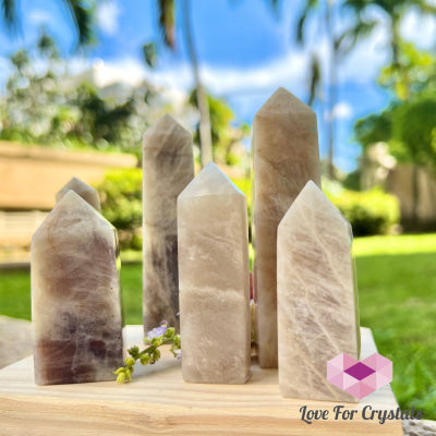 Blue Moonstone Obelisk Tower Crystal Points