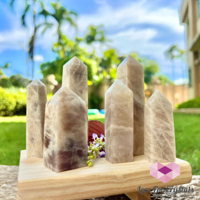 Blue Moonstone Obelisk Tower Crystal Points
