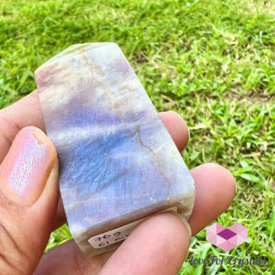 Blue Moonstone Obelisk Tower Crystal Points