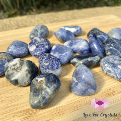 Blue Sodalite Tumbled Stones (Brazil)