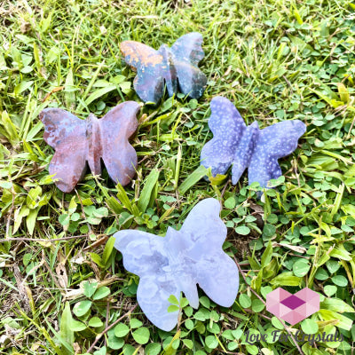 Butterfly Hand Carved Crystals (50Mm)