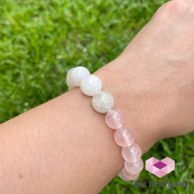 Cancer Zodiac Remedy Bracelet (Moonstone & Rose Quartz)