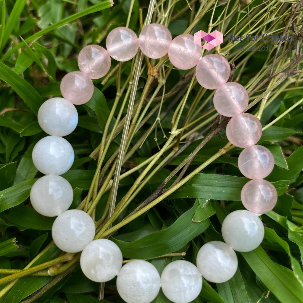 Cancer Zodiac Remedy Bracelet (Moonstone & Rose Quartz)