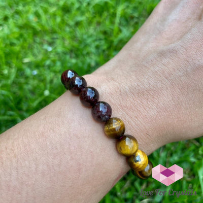Capricorn Zodiac Remedy Bracelet (Tigers Eye & Garnet)