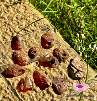 Carnelian Raw Tumbled Stones 4g 24mm Tumbled
