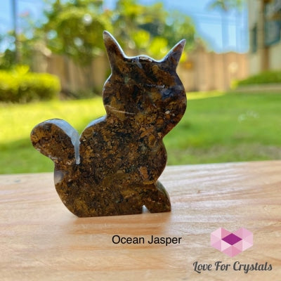 Cat Hand Carved Crystals 55-60Mm Crystals