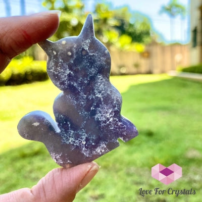 Cat Hand Carved Crystals 55-60Mm Crystals