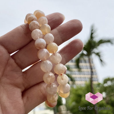 Cherry Blossom Flower Agate Bracelet (Madagascar)8Mm