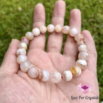 Cherry Blossom Flower Agate Bracelet (Madagascar)8Mm