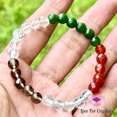 Feng Shui 5-Element Crystal Remedy Bracelet (6Mm)