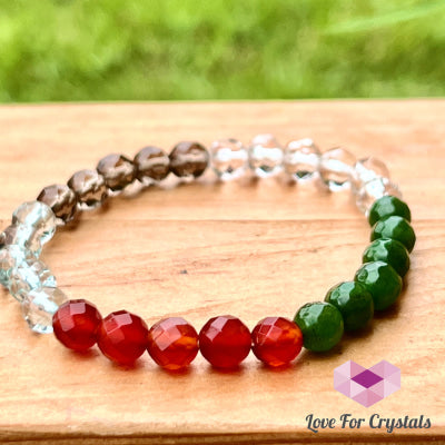Feng Shui 5-Element Crystal Remedy Bracelet (6Mm)