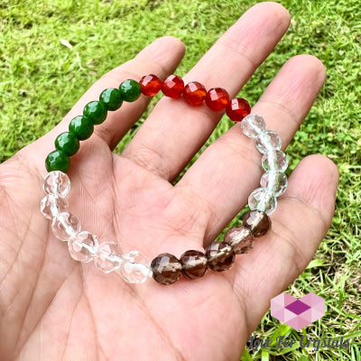 Feng Shui 5-Element Crystal Remedy Bracelet (6Mm) 8.0