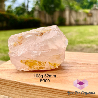 Girasol Raw Rose Quartz (Brazil) 103G 52Mm