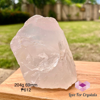 Girasol Raw Rose Quartz (Brazil) 204G 69Mm