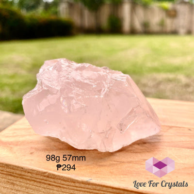 Girasol Raw Rose Quartz (Brazil) 98G 57Mm