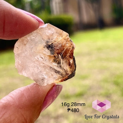 Golden Rutilated Quartz Raw (Brazil) 16G 28Mm