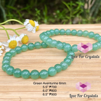 Green Aventurine Bracelet 6Mm Round (Brazil)