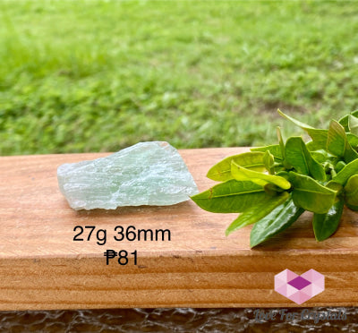 Green Fluorite Raw Stones 27g 36mm