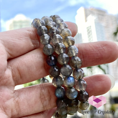 Labradorite Bracelet 8Mm Faceted (Madagascar) Aaa