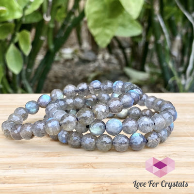 Labradorite Bracelet 8Mm Faceted (Madagascar) Aaa