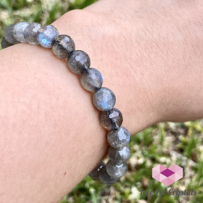 Labradorite Bracelet 8Mm Faceted (Madagascar) Aaa
