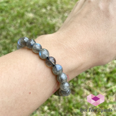 Labradorite Bracelet 8Mm Faceted (Madagascar) Aaa 5.5 (Small)