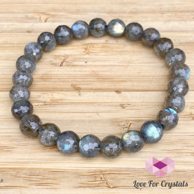 Labradorite Bracelet 8Mm Faceted (Madagascar) Aaa