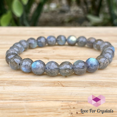Labradorite Bracelet 8Mm Faceted (Madagascar) Aaa