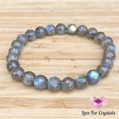 Labradorite Bracelet 8Mm Faceted (Madagascar) Aaa