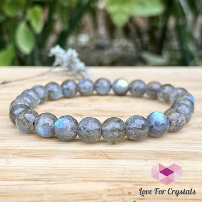 Labradorite Bracelet 8Mm Faceted (Madagascar) Aaa